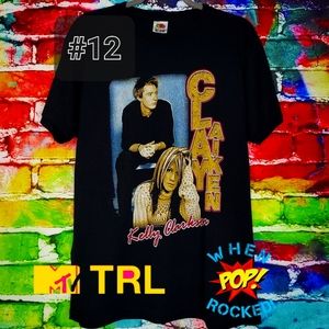 Vintage 2002 Kelly Clarkson Clay Aiken Tour Tee